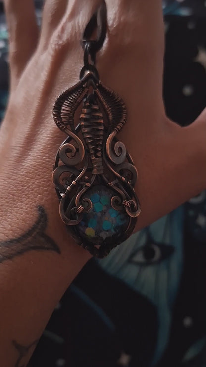 Astral galaxy necklace, ancient aliens starseed pendant, spirit keeping necklace