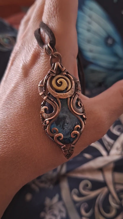 Astral galaxy pendant, ancient aliens starseed pendant, spirit keeping necklace