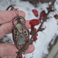 Labradorite bold steampunk wire wrapped necklace