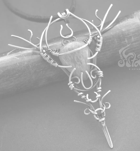 Fairy amazonite necklace, tinkerbell fairy grunge jewelry, fairycore necklace, elven jewelry