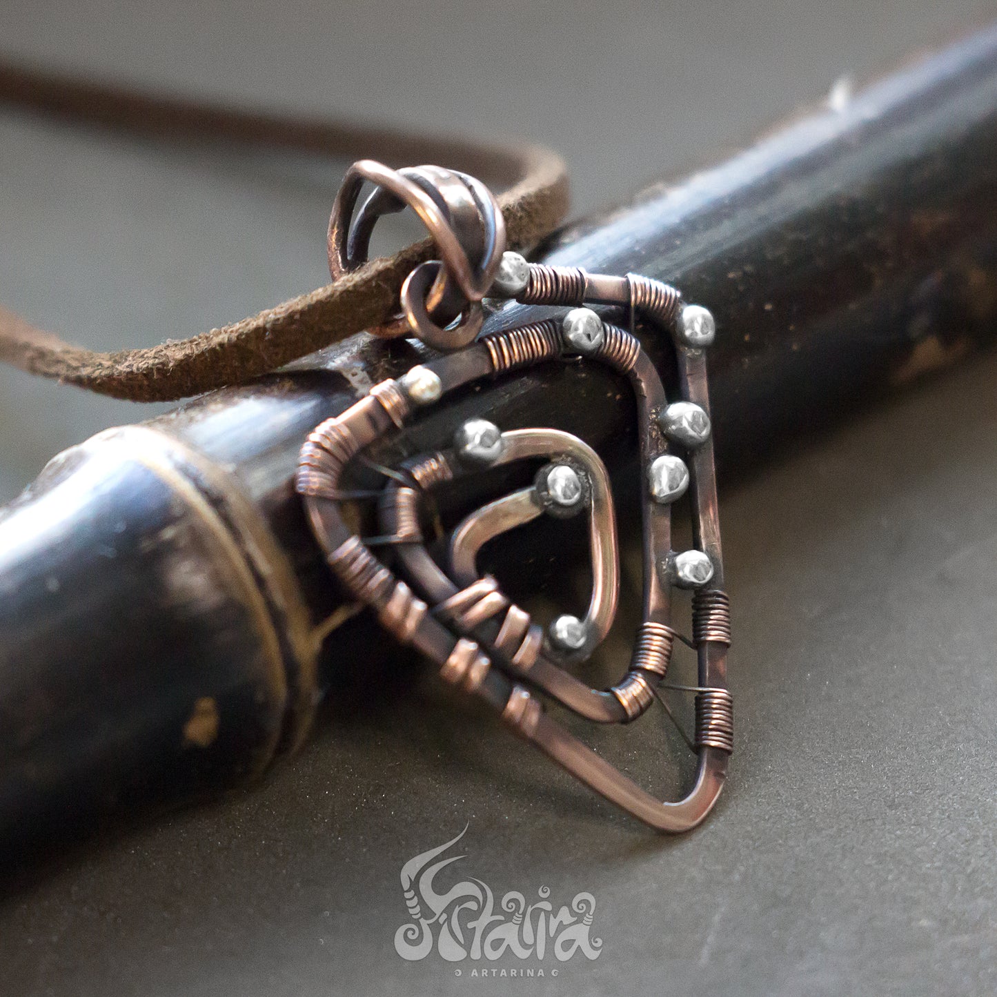 Wire wraps for sale. Unique celtics triangle shaped necklace sacred geometry pagan spiritual pendant