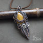 Wire wrapped pendant. Wirework tigers eye stone necklace