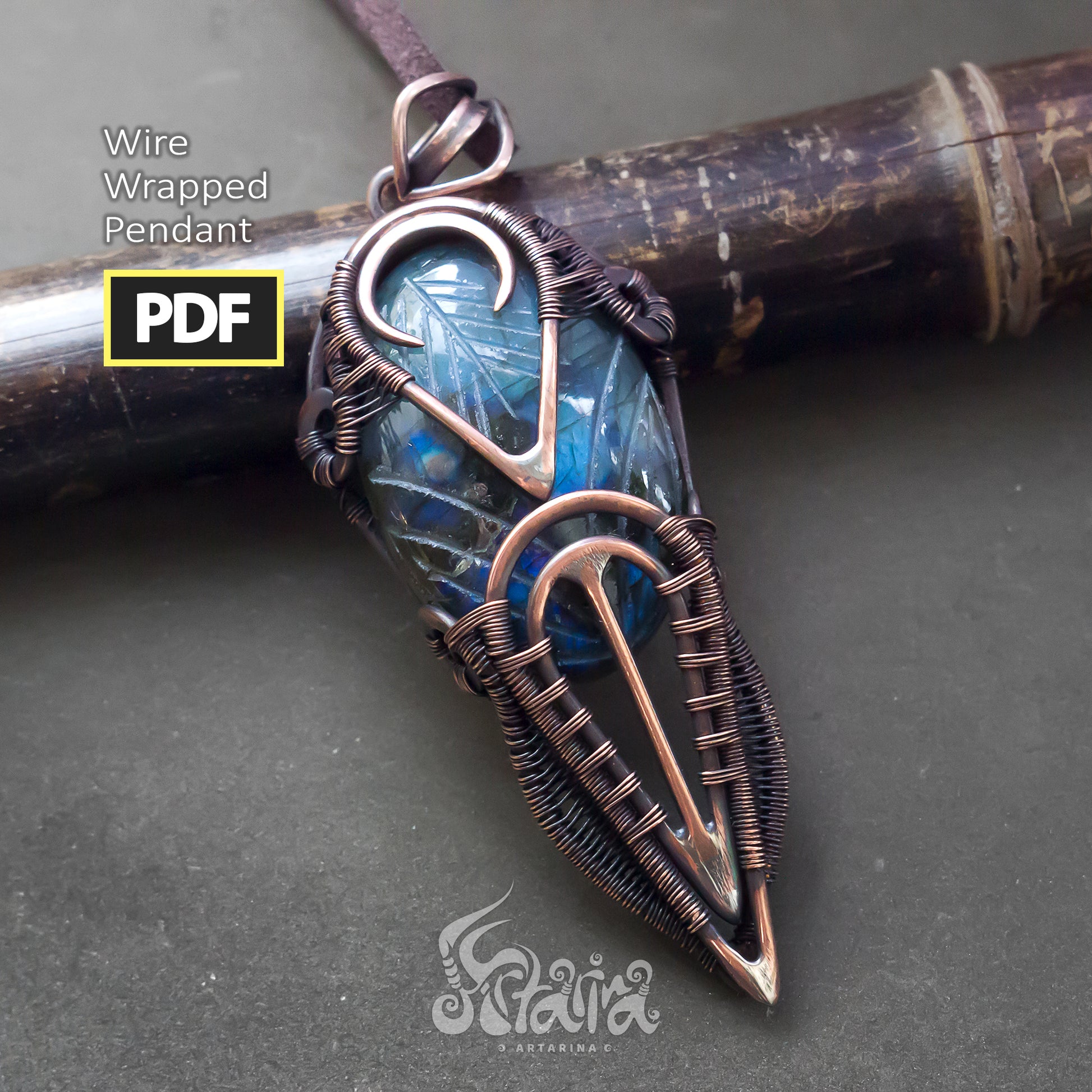 Wire wrapping PDF tutorial  Step by step wire jewelry making – Artarina