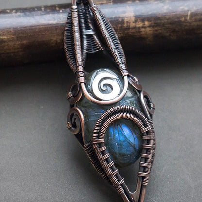 quantum healing abundance resurrection intuition raphael quantum bio physics trance liminal space earthy jewelry good luck charm aesthetic necklace anime merch geometric pendant necklace swirl necklace fluid art