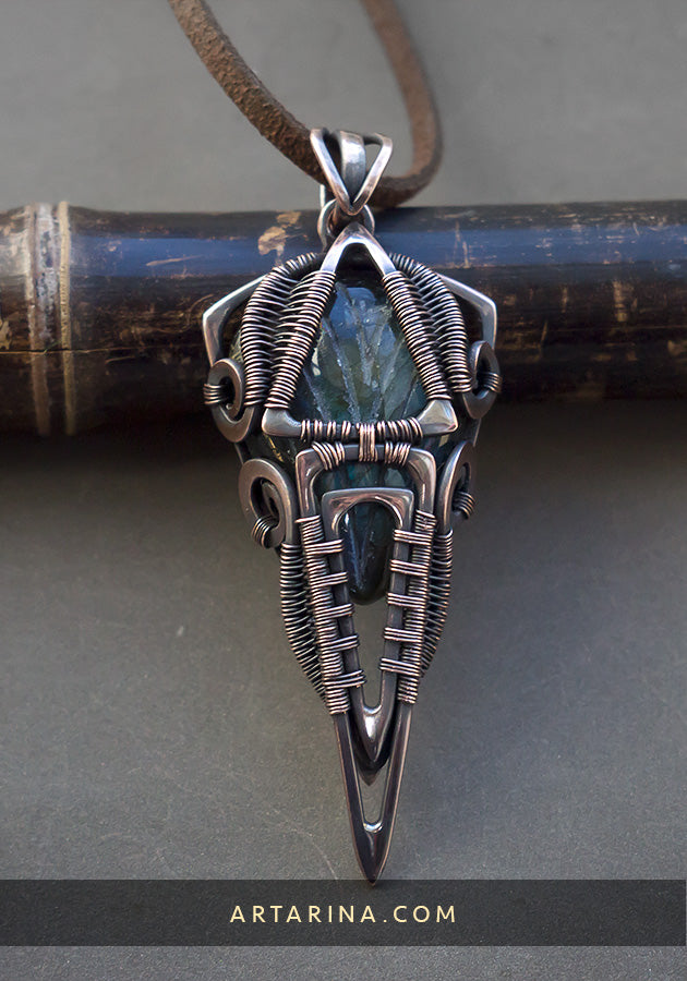 Fantasy elven necklace pendant
