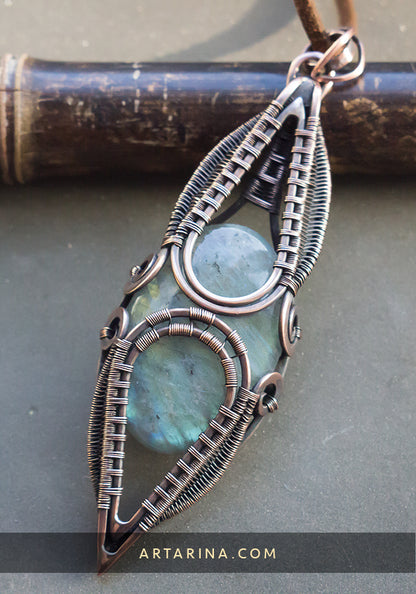 wire wrapped necklace