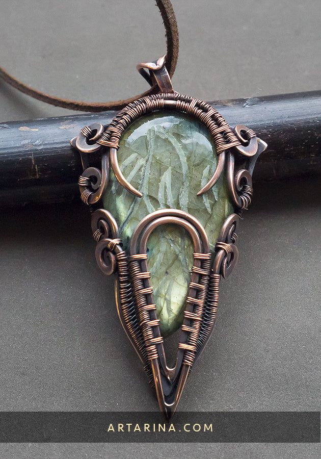 pagan aesthetic necklace pendant