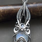 Moonstone silver necklace