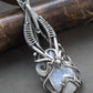 Moonstone silver necklace