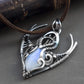 silver fantasy elven necklace