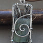 silver wire wrapped ancient style necklace
