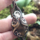 Brown mystic forest jewelry necklace