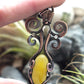 natural amber celtic spirals necklace