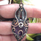 Purple stone amethyst necklace pendant