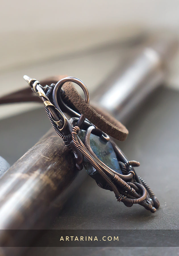 Copper wire wrap jewelry