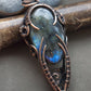 Multicolor labradorite necklace