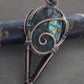 Copper wirewrapped pendant