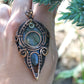 wire wrapped labradorite necklace