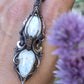 wire wrap moonstone necklace