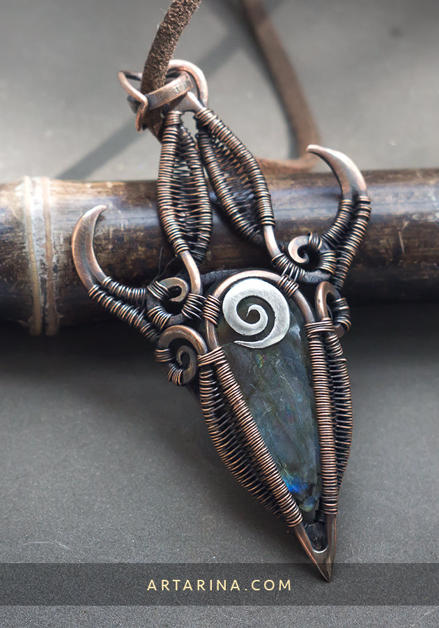 Copper wire wrap jewelry