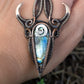Wire wrapped talisman necklace