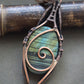 Wire wrap stone pendent