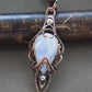 copper moonstone pendant