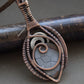 Wire wrap stone pendent