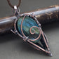 Labradorite copper wirewrapped jewelry necklace