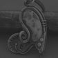 Wire wrapped elvish heart necklace