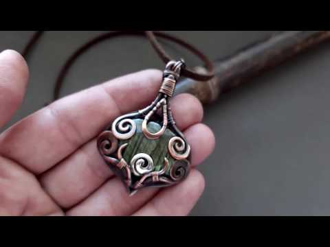 Elven forest spiritual pendant necklace  video
