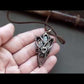 Copper and silver wrapped gemstone  video