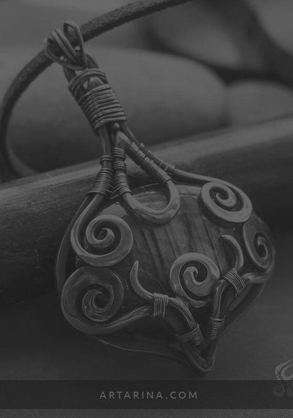 Elven forest spiritual pendant necklace