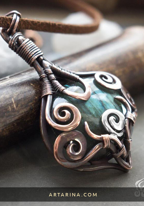 Elven spiritual pendant necklace