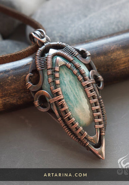 old shaped cabochon pendant