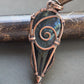 celtic copper dark labradorite necklace
