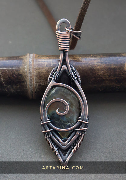 Fantasy labradorite necklace